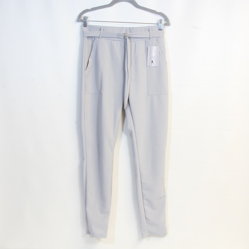 Kore Gray Premium Wear High Waisted Form Fitting Pants Size Large